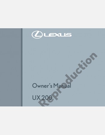 lexus ux200 2018-2019 owners manual
